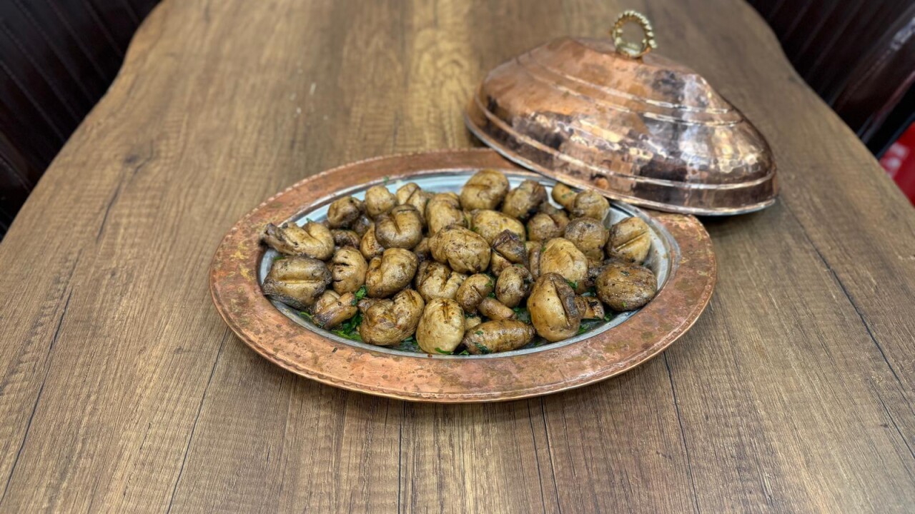 فطر مشوي على الفحم